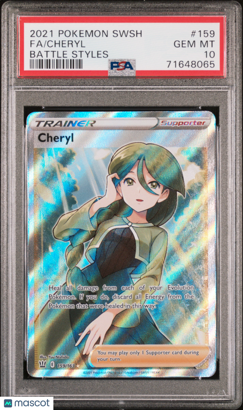 2021 PokéMon TCG Cheryl Fa #159 PSA 10