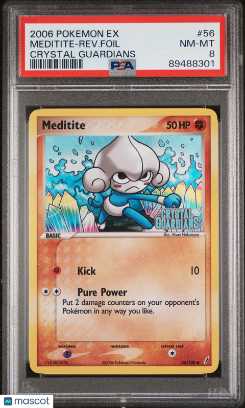 2006 Guardians CCG Meditite-Rev. Foil #56 PSA 8