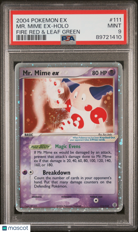 2004 PokéMon TCG MR. Mime EX #111 Greek PSA 9