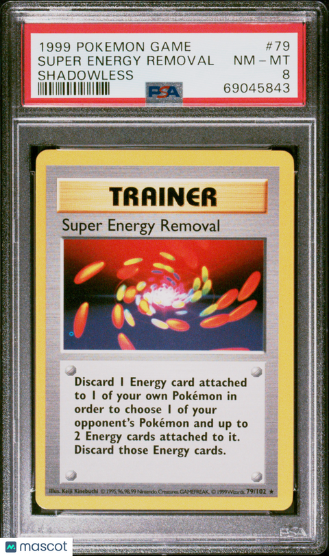 1999 PokéMon TCG Super Energy Removal #79 PSA 8