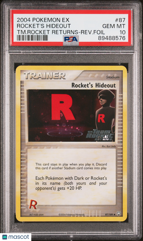 2004 PokéMon TCG Rocket's Hideout #87 PSA 10