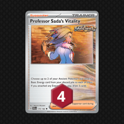 Professor Sada's Vitality Playset (Set of 4) Pokemon SV05: Paradox Rift